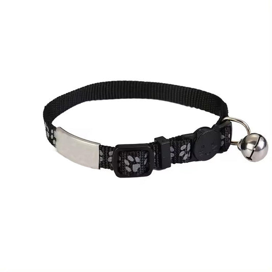 Collare per gatti con nome e numero di telefono incisi