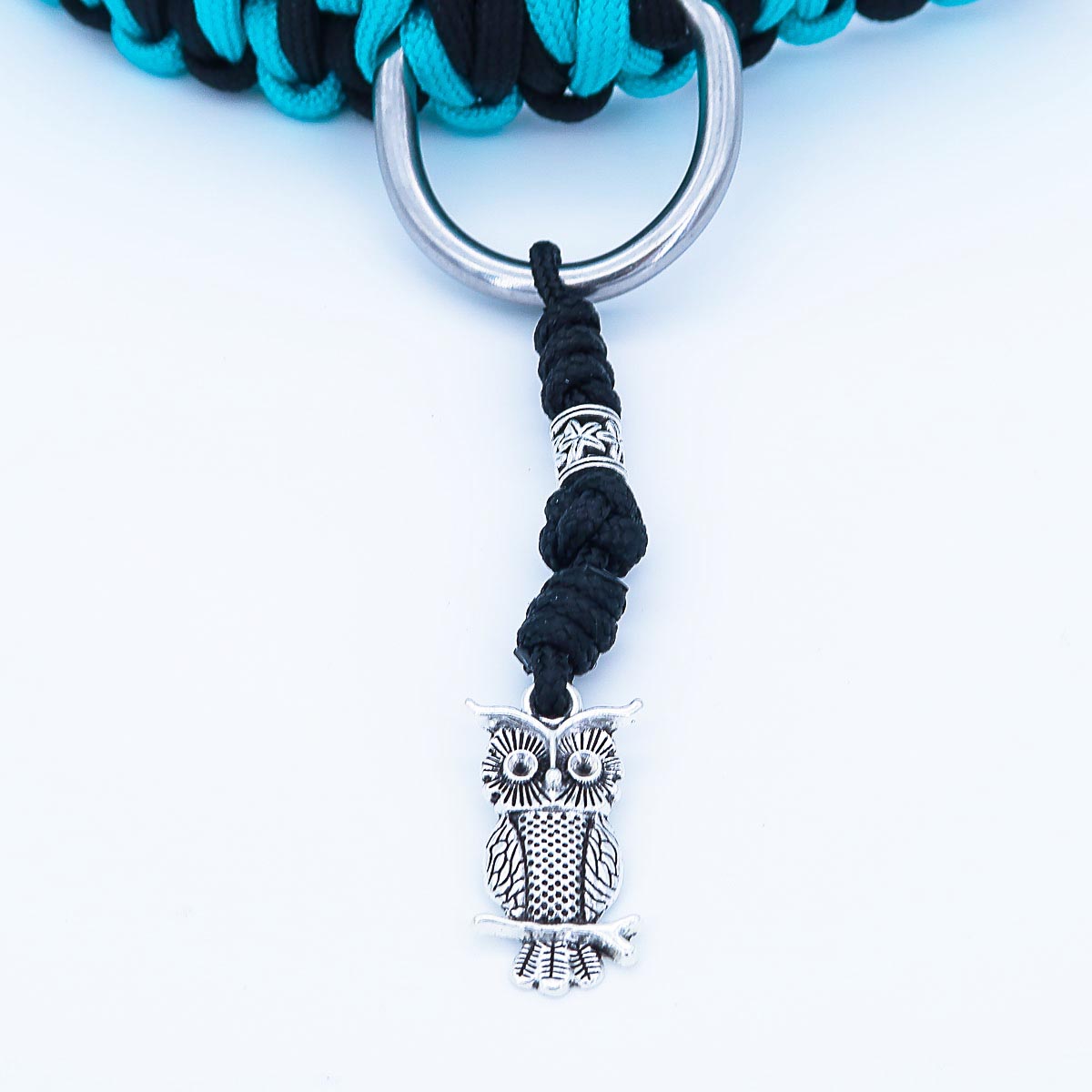 Collare per cani in paracord "Auron" con incisione del nome e del telefono sulla fibbia, tre misure diverse