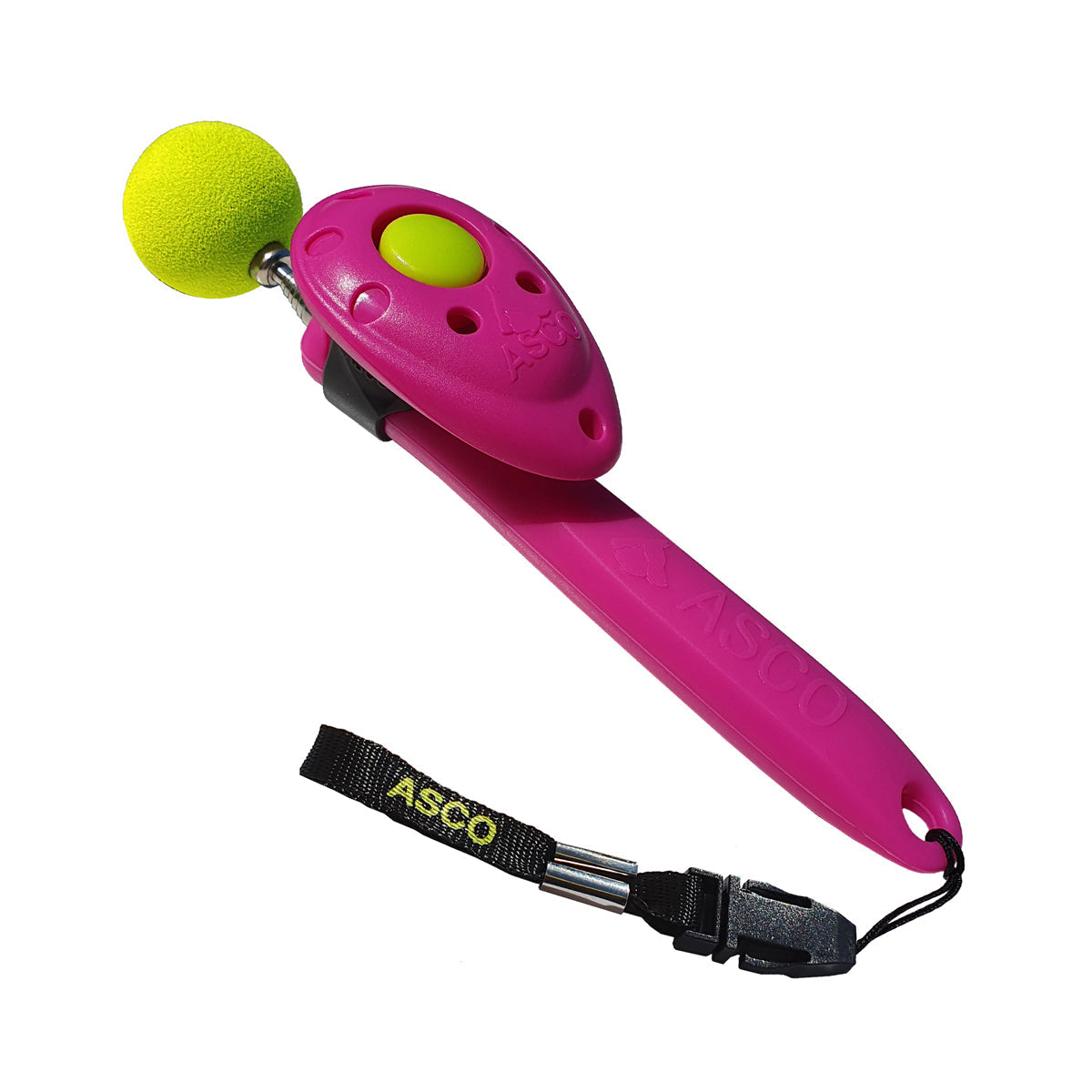 ASCO ClickStick - Bastone bersaglio con clicker premium staccabile - Bastone bersaglio per l'addestramento a click del cane e del gatto - Bastone bersaglio allungabile con clicker extra - Bastone bersaglio per l'addestramento a target