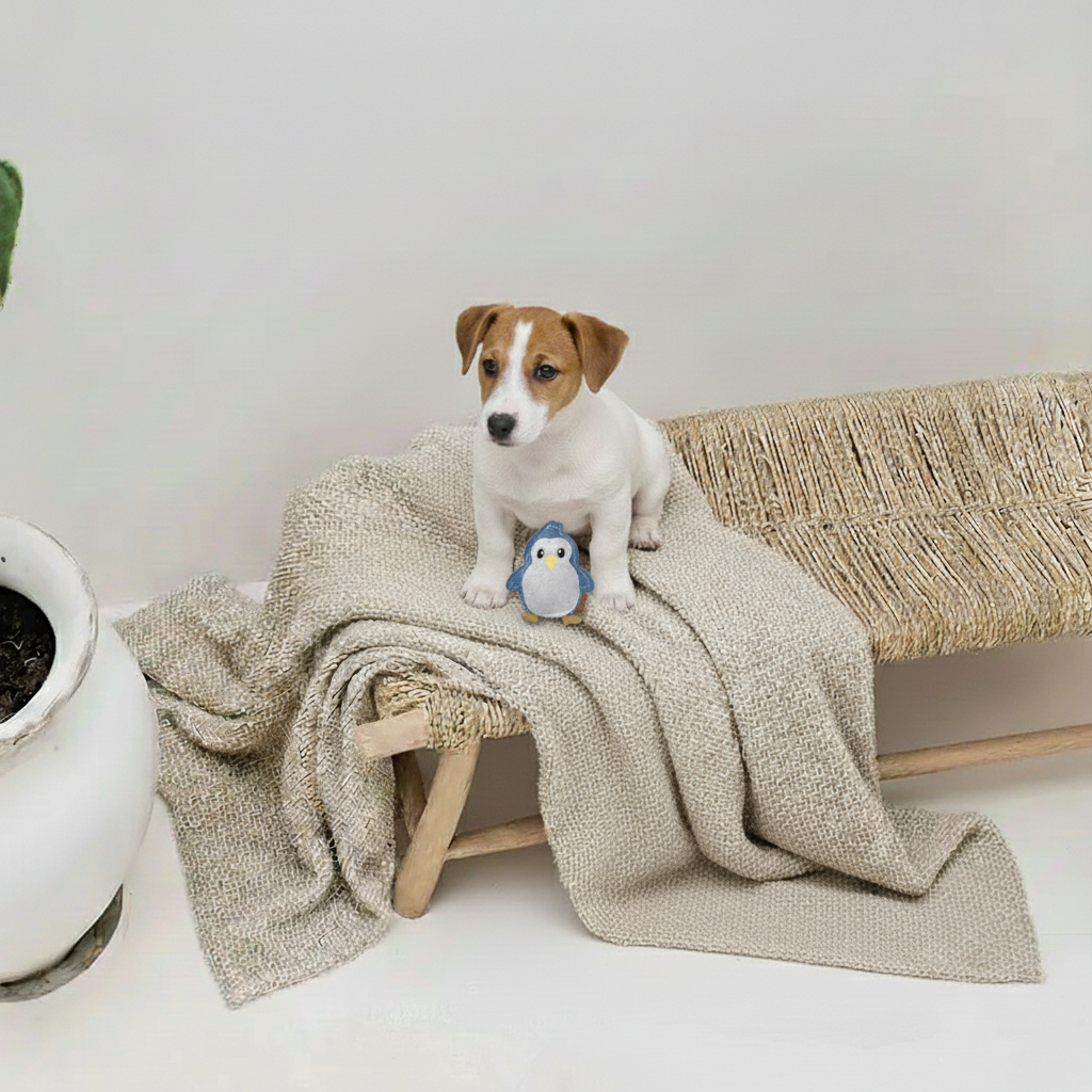 BUDDY. Giocattolo per cani in pelle "Piccolo Pinguino"