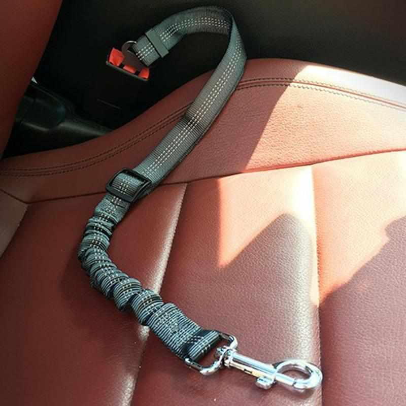 Elastischer Auto / PKW Sicherheitsgurt fĂźr Hunde