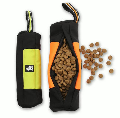 Truelove Leckerli-Beutel Snack Dummy Neon Giallo – S a XL, cerniera, robusto 