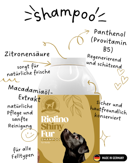 Riolino Shiny Fur Shampoo - Trattamento delicato per un pelo lucido