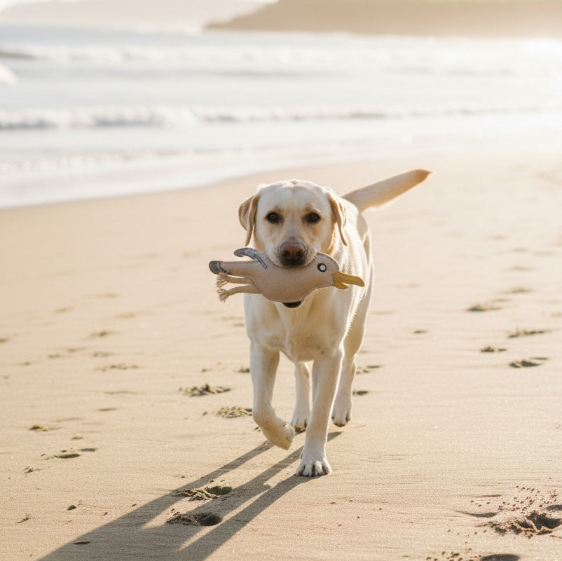 BUDDY. Giocattolo per cani in pelle "Gabbiano" 