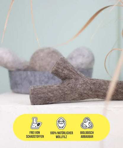 BUDDY. Giocattolo per cani in feltro di lana "Bastone" 