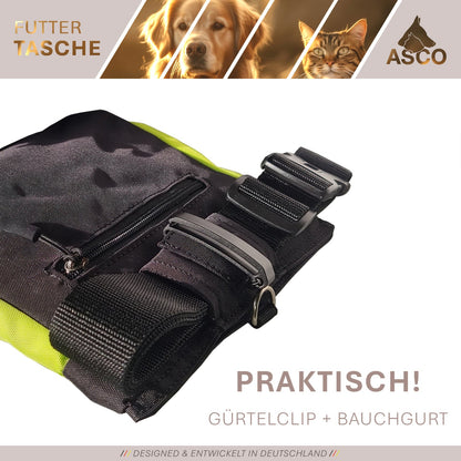 Sacchetto per alimenti ASCO con chiusura a scatto con una sola mano, sacchetto per croccantini 20x20 cm, sacchetto per croccantini QuickTouch