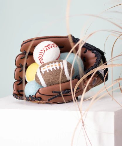 BUDDY. Giocattolo per cani in lana di pecora "Baseball" 